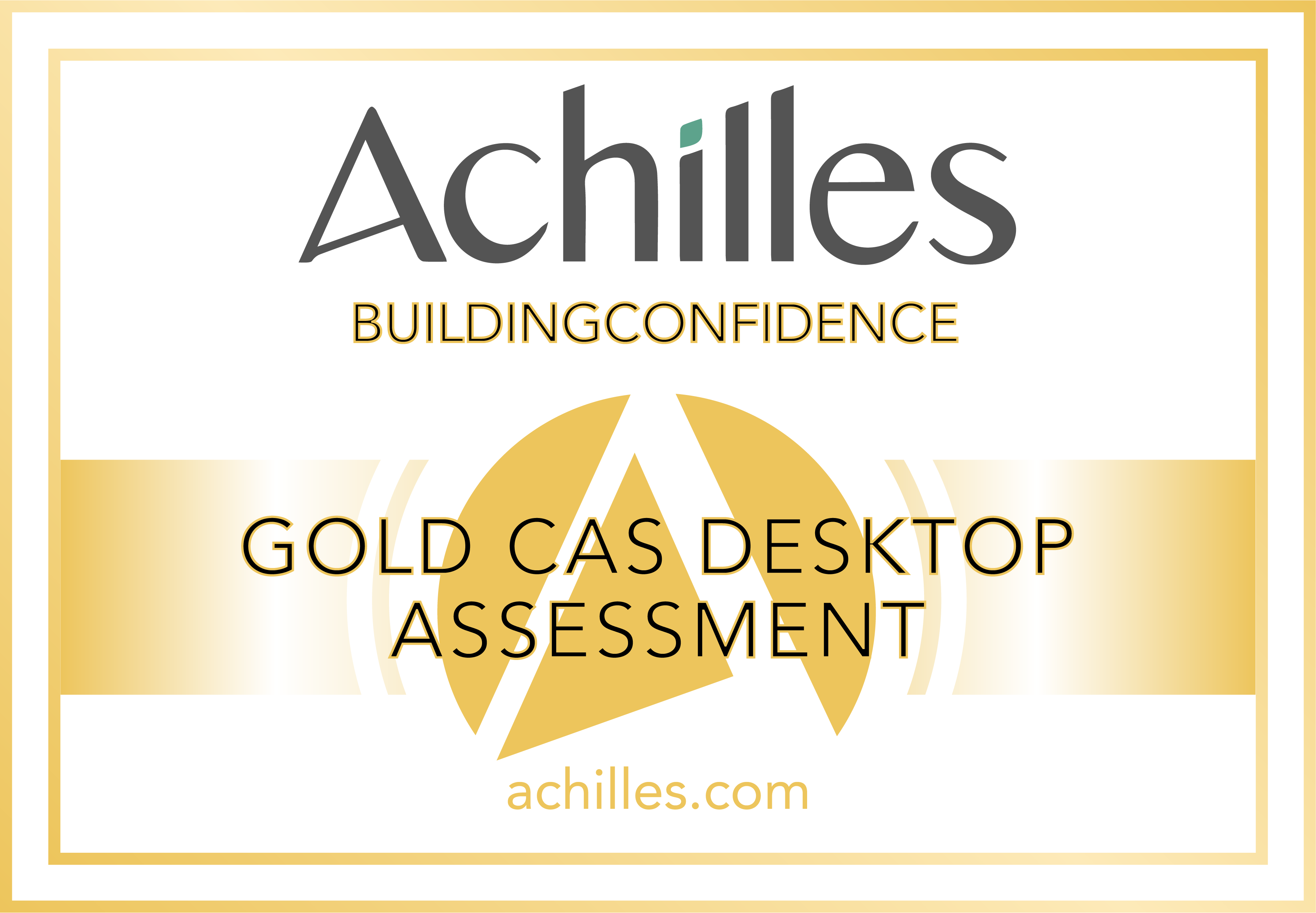 BuildingConfidence Stamp Gold CAS Desktop